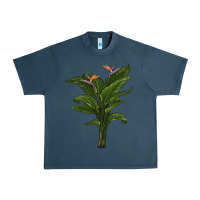 Midnight Navy the bird of paradise Urban Heavy Tee - LillyAllenDesigns