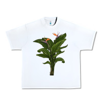 White the bird of paradise Urban Heavy Tee - LillyAllenDesigns
