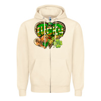 Sandshell Lucky heart St. Patrick's Day Zipper Hoodie - CowGirlArtShop