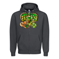 Smoke Lucky heart St. Patrick's Day Zipper Hoodie - CowGirlArtShop