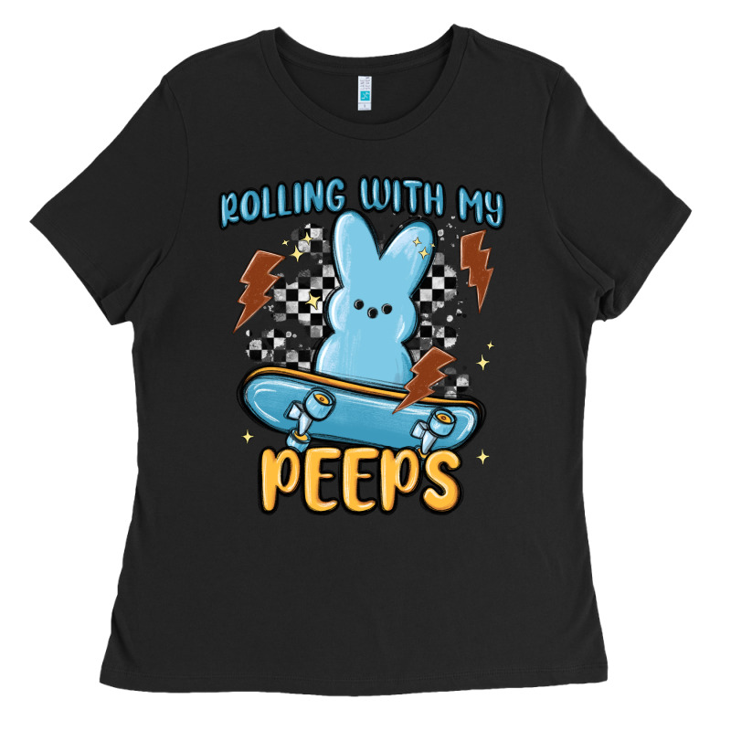 Skateboard Bunny Ladies Tee by MaliasSmallBusiness | Teevron