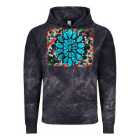 Cloud Black cowhide and serape gemstone background Vintage Hoodie - RanaPortraitStore