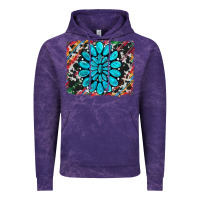 Cloud Purple cowhide and serape gemstone background Vintage Hoodie - RanaPortraitStore