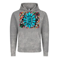 Cloud Rock cowhide and serape gemstone background Vintage Hoodie - RanaPortraitStore