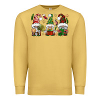 Antique Gold Christmas Gnomes Premium Sweatshirt - BundleAndBundleShop