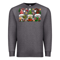 Charcoal Heather Christmas Gnomes Premium Sweatshirt - BundleAndBundleShop