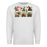 Oatmeal Heather Christmas Gnomes Premium Sweatshirt - BundleAndBundleShop