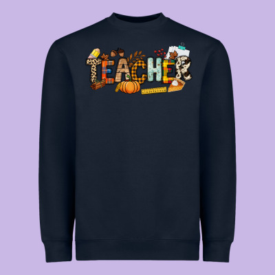 Fall Teacher Heavyweight Sweatshirt Designed By Nancycooperartshop