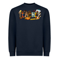 Navy Fall Teacher Heavyweight Sweatshirt - NancyCooperArtShop