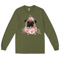 Army Green Pug Long Sleeve Tee - Bettercallsaul