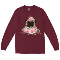 Burgundy Pug Long Sleeve Tee - Bettercallsaul