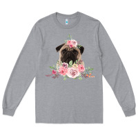 Heather Grey Pug Long Sleeve Tee - Bettercallsaul