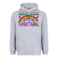Heather Grey Lgbtq Acceptance Will Calm Your Soul Heavyweight Hoodie - BundleAndBundleShop