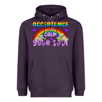 Plum Lgbtq Acceptance Will Calm Your Soul Heavyweight Hoodie - BundleAndBundleShop