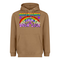 Toasted Coconut Lgbtq Acceptance Will Calm Your Soul Heavyweight Hoodie - BundleAndBundleShop