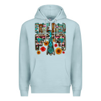 Blue Mist western free bird Premium Hoodie - OliviaCreatesArt