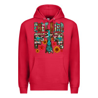 Cardinal western free bird Premium Hoodie - OliviaCreatesArt