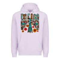 Lilac western free bird Premium Hoodie - OliviaCreatesArt