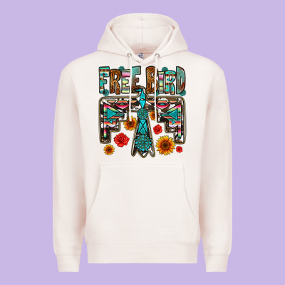 Western Free Bird Premium Hoodie Designed By Oliviacreatesart