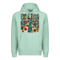 Seafoam western free bird Premium Hoodie - OliviaCreatesArt