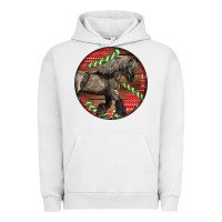 Pigment Lunar Rock Belgian Horse Christmas Urban Hoodie - LillyAllenDesigns