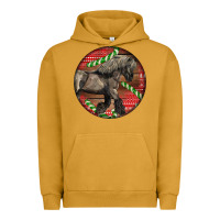 Pigment Peanut Butter Belgian Horse Christmas Urban Hoodie - LillyAllenDesigns