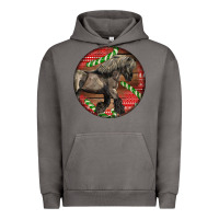 Pigment Tornado Belgian Horse Christmas Urban Hoodie - LillyAllenDesigns