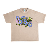 French Oak Forget Me Not Flower Illustrations Urban Heavy Tee - LillyAllenDesigns