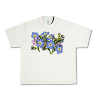 Pistachio Forget Me Not Flower Illustrations Urban Heavy Tee - LillyAllenDesigns