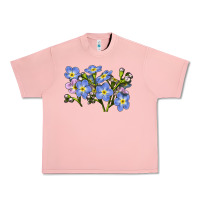 Salmon Forget Me Not Flower Illustrations Urban Heavy Tee - LillyAllenDesigns