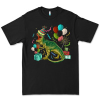 Black party t rex Premium Tee - MaliasSmallBusiness