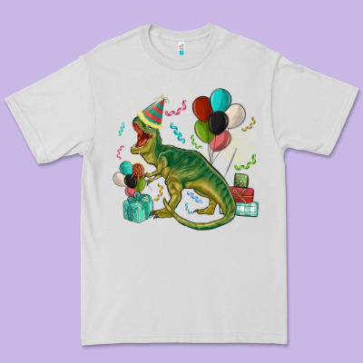 Party T Rex Premium Tee Designed By Maliassmallbusiness