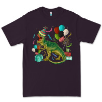 Plum party t rex Premium Tee - MaliasSmallBusiness