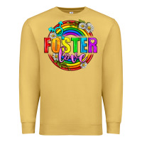 Antique Gold Foster Love Pride Lgbtq Premium Sweatshirt - BundleAndBundleShop