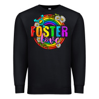 Black Foster Love Pride Lgbtq Premium Sweatshirt - BundleAndBundleShop