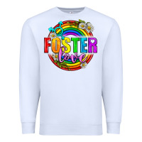 White Foster Love Pride Lgbtq Premium Sweatshirt - BundleAndBundleShop