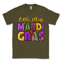 Army Green little miss mardi gras Classic Tee - LillyAllenDesigns