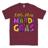 Burgundy little miss mardi gras Classic Tee - LillyAllenDesigns
