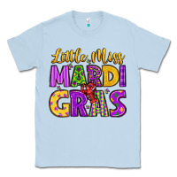 Dusty Blue little miss mardi gras Classic Tee - LillyAllenDesigns