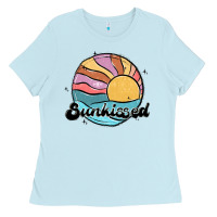 Baby Blue sunkissed Ladies Tee - MaliasSmallBusiness