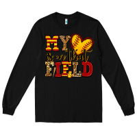 Black my heart is on that field softball Long Sleeve Tee - Jasminsmagicworld