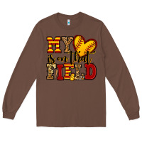 Chestnut my heart is on that field softball Long Sleeve Tee - Jasminsmagicworld