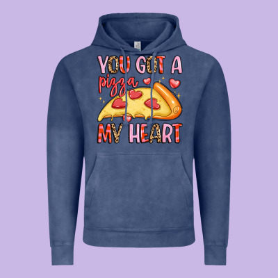 You Got A Pizza My Heart Vintage Hoodie Designed By Lillyallendesigns