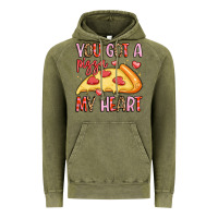 Vintage Olive you got a pizza my heart Vintage Hoodie - LillyAllenDesigns