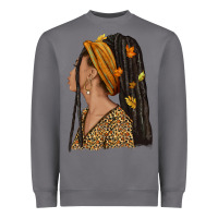 Storm Fall afro woman Heavyweight Sweatshirt - NancyCooperArtShop