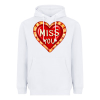 White valentine's day hearts 6 Heavyweight Hoodie - FaDigitalArtStudio