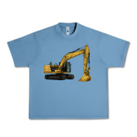 Pebble Blue Excavator Urban Heavy Tee - LillyAllenDesigns