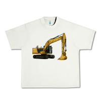 Pistachio Excavator Urban Heavy Tee - LillyAllenDesigns