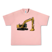 Salmon Excavator Urban Heavy Tee - LillyAllenDesigns