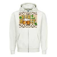Oatmeal Heather Bad and boozy Zipper Hoodie - CowGirlArtShop